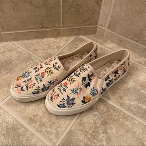 Rifle Paper Co Embroidered Keds
